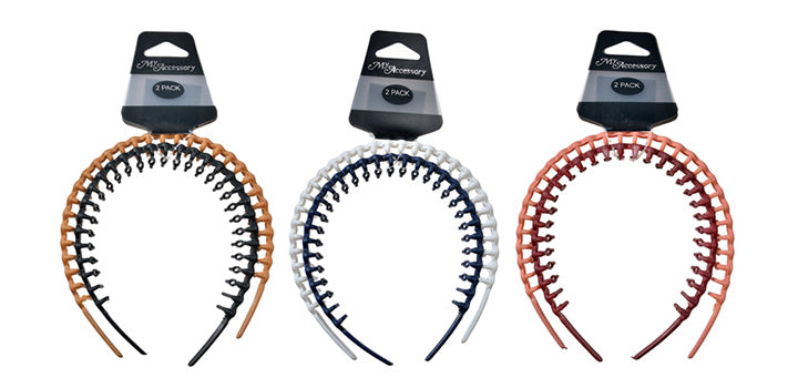 Headband With Sectioning Teeth Assorted 02 Packs