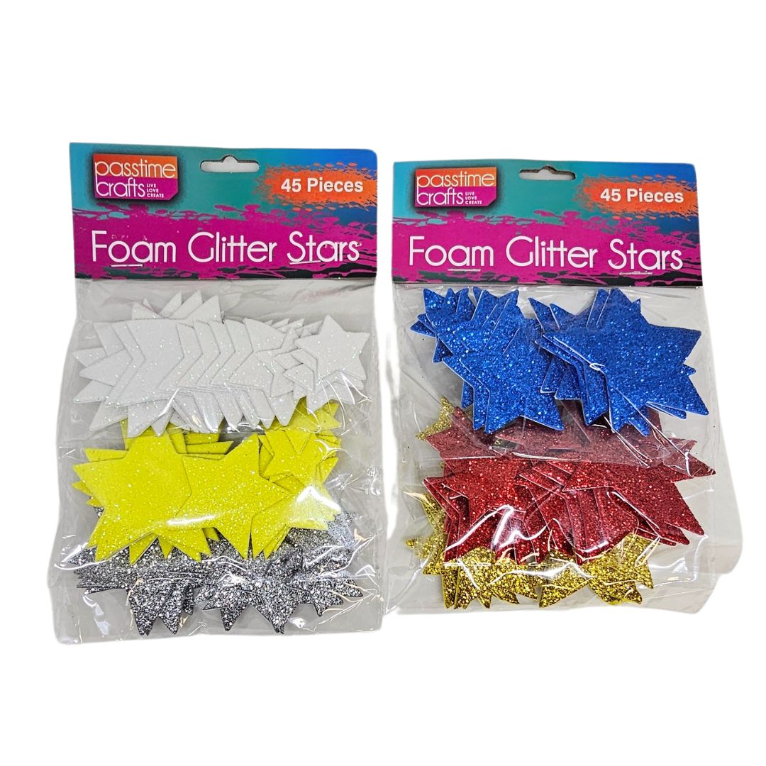 Foam Glitter Multi Stars