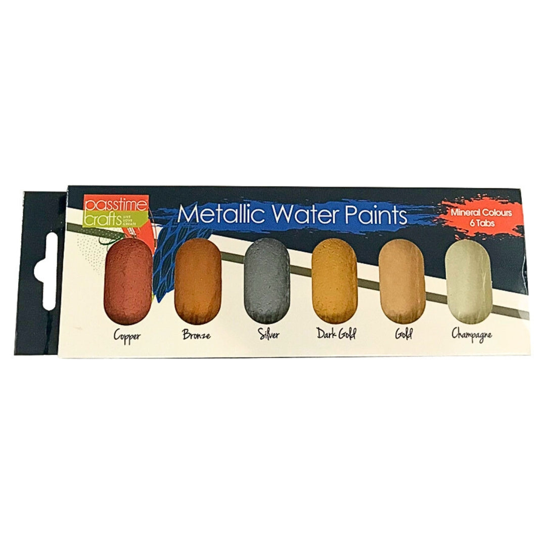 Metallic Watercolour Paint Pans Pack of 6