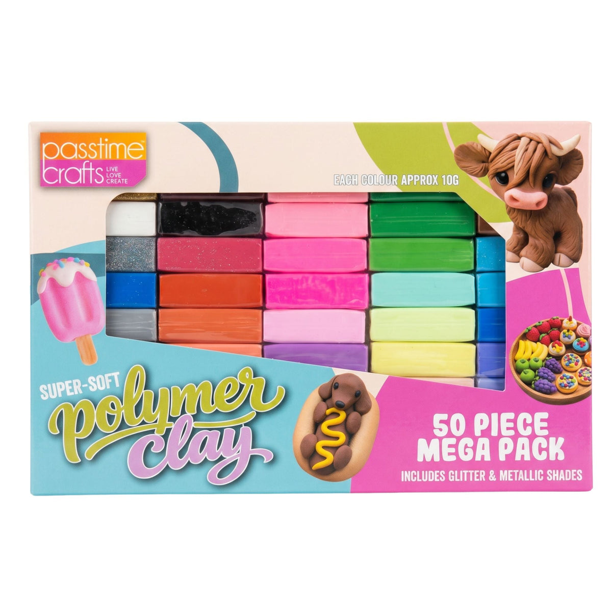 Super-Soft Polymer Clay Mega 50 Pack