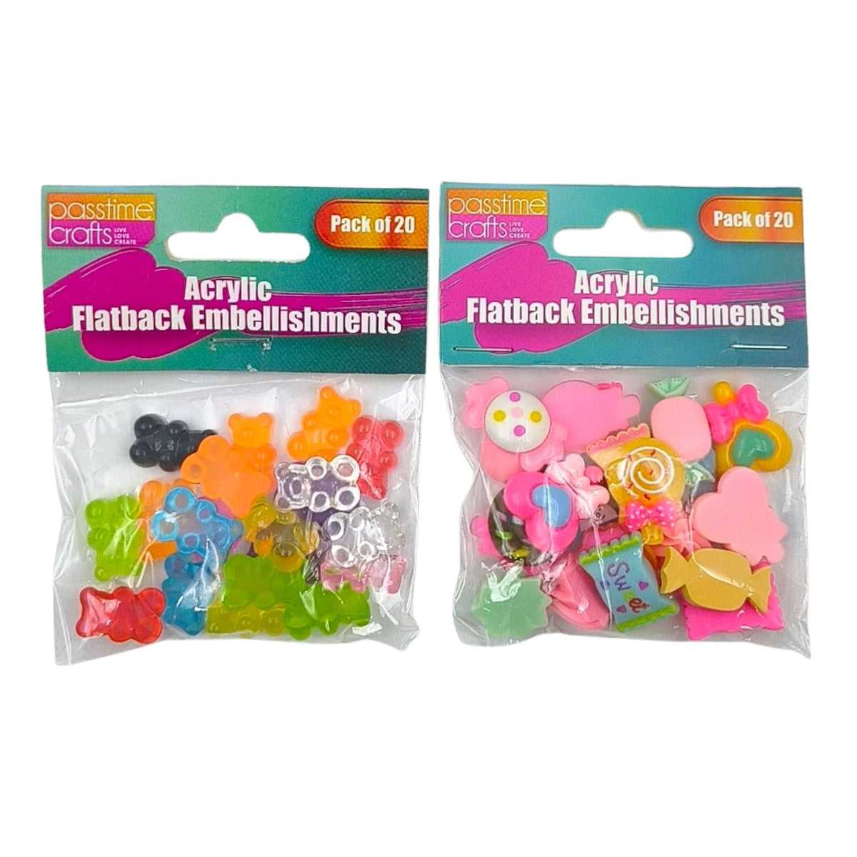 Acrylic Flatback Embellishments