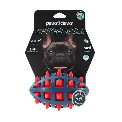 TPR SPIKEY FOOTBALL 13X7.5X7.5CM