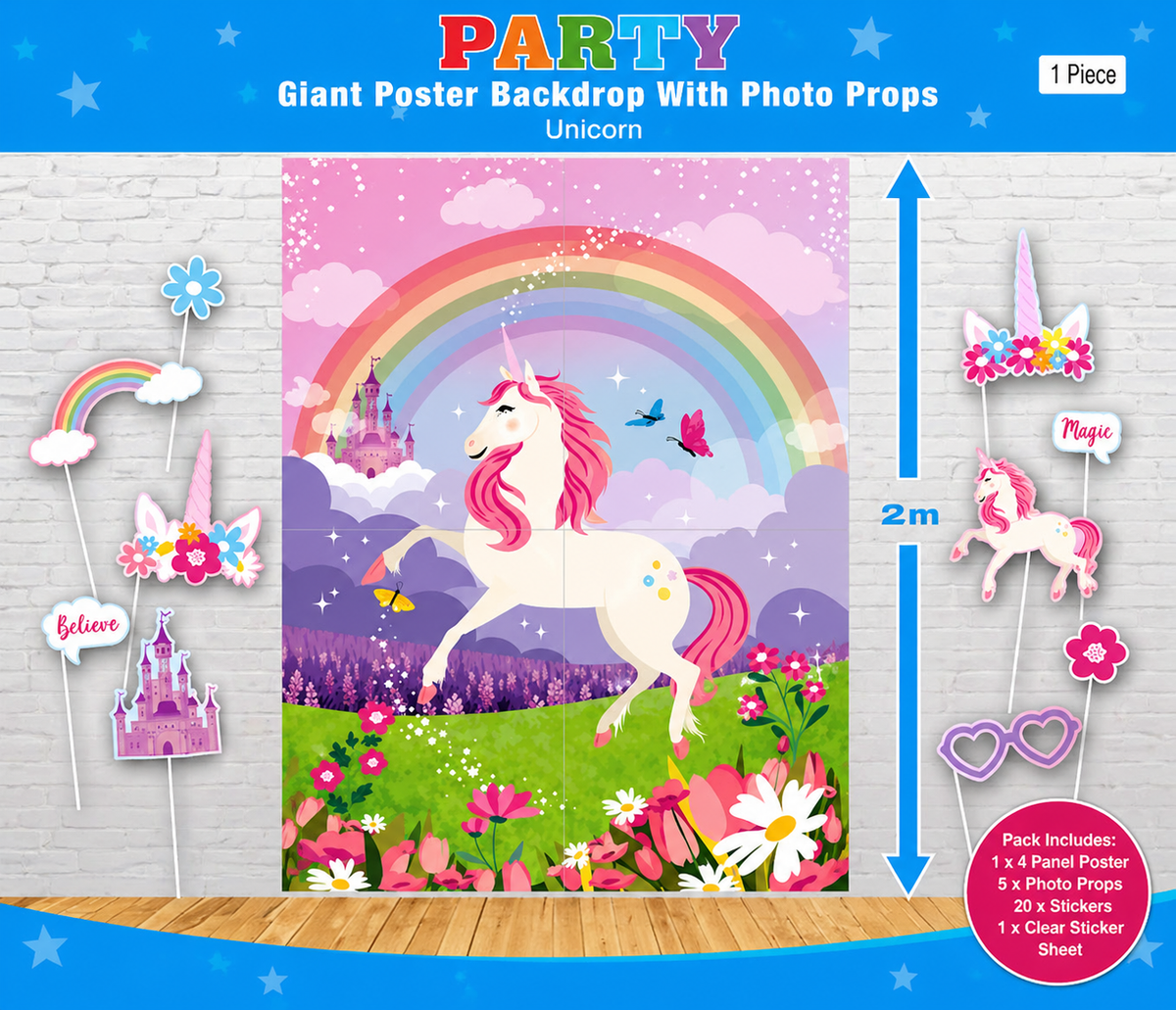Poster Photo Props - Unicorn