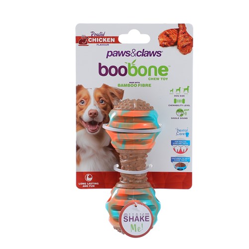 BOOBONE TPR GIGGLE DUMBELL CHICKEN 14X5.6X5.6CM