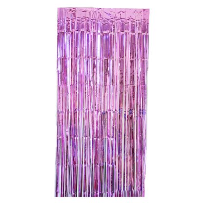 Baby Pink Foil Curtain