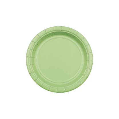 7" Light Green Paper Plate