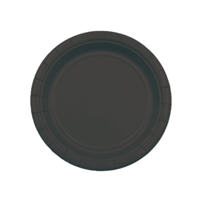 9" Black Paper Plate