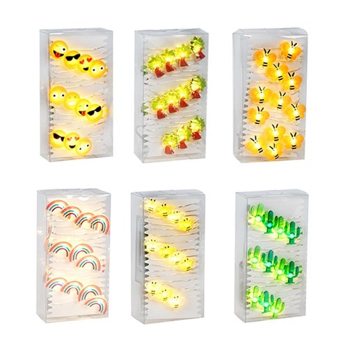 Lights Micro 20L W.W L223cm 6 Asstd Designs B/OP PDQ