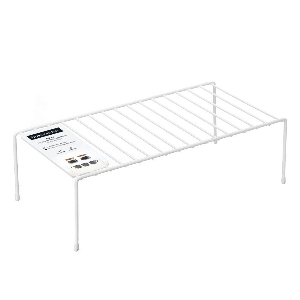 WIRE ELEVATED STORAGE RACK – 46X23X13.5CM