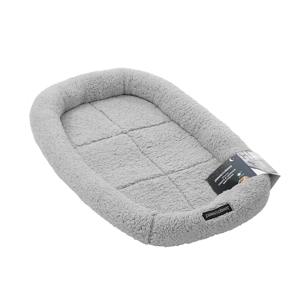 SLIMLINE CRATE BED SMALL – 75X45X8CM GREY SHERPA