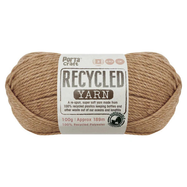 Recycled Yarn 100g 12ply - Mustard Melange