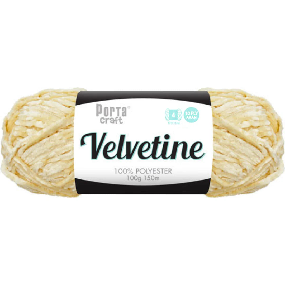 Velvetine Yarn 10ply 100g - Ivory