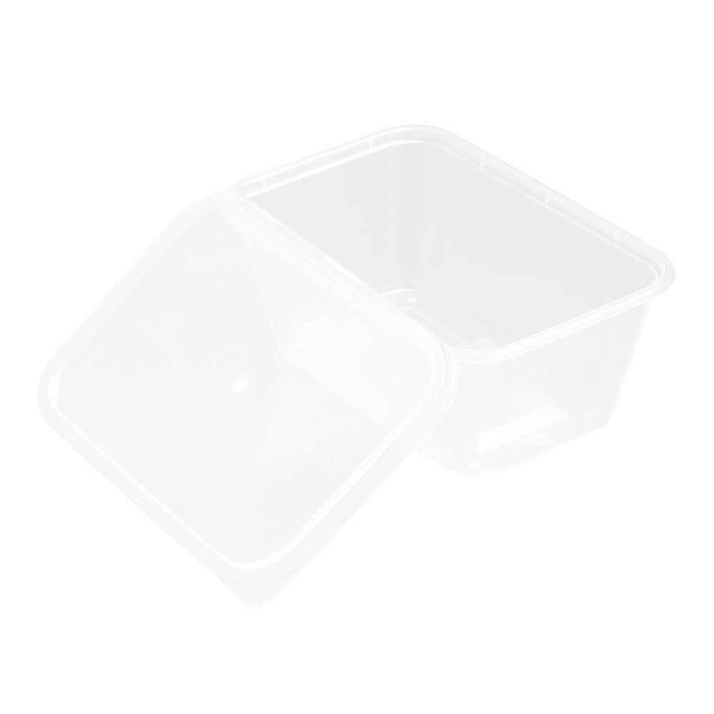 REUSABLE FOOD CONTAINER RECT 300ML VALUE 25PK