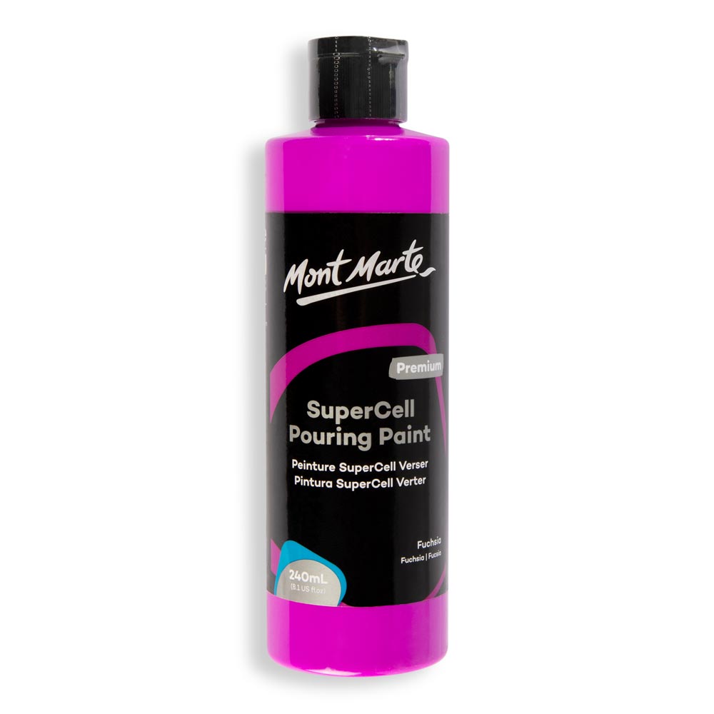 SuperCell Pouring Paint Premium 240ml - Fuchsia