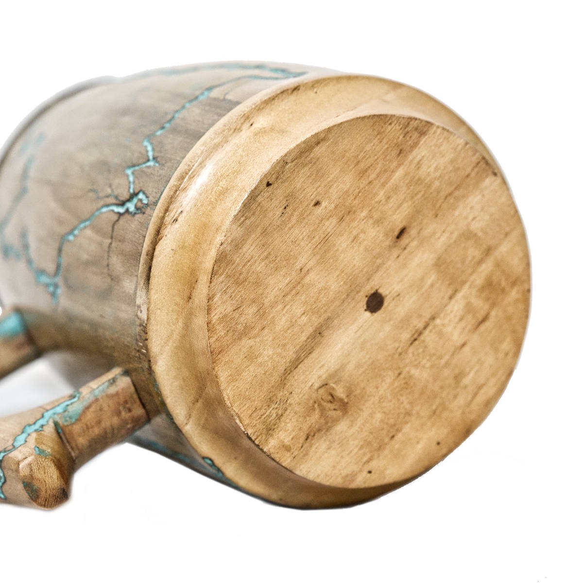 Viking Drinking Mug - Fractal Burning Wood
