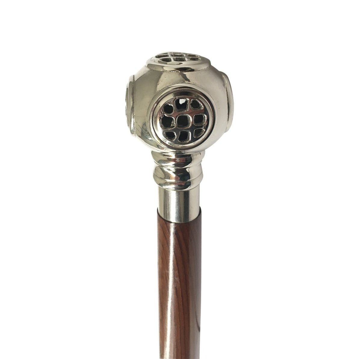 Nickel Diving Helmet Handle Walking Stick