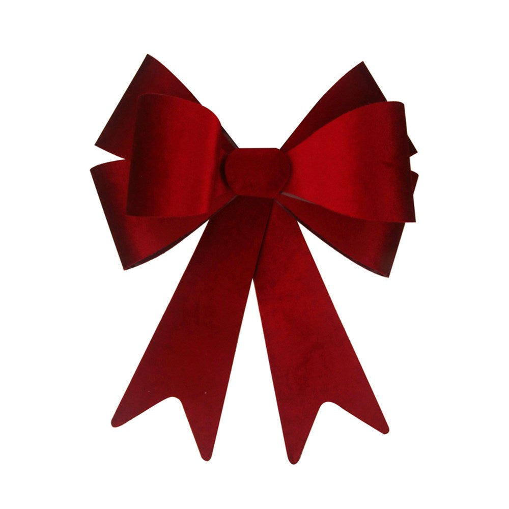 39X49CM DOUBLE LAYERED RED VELVET BOW