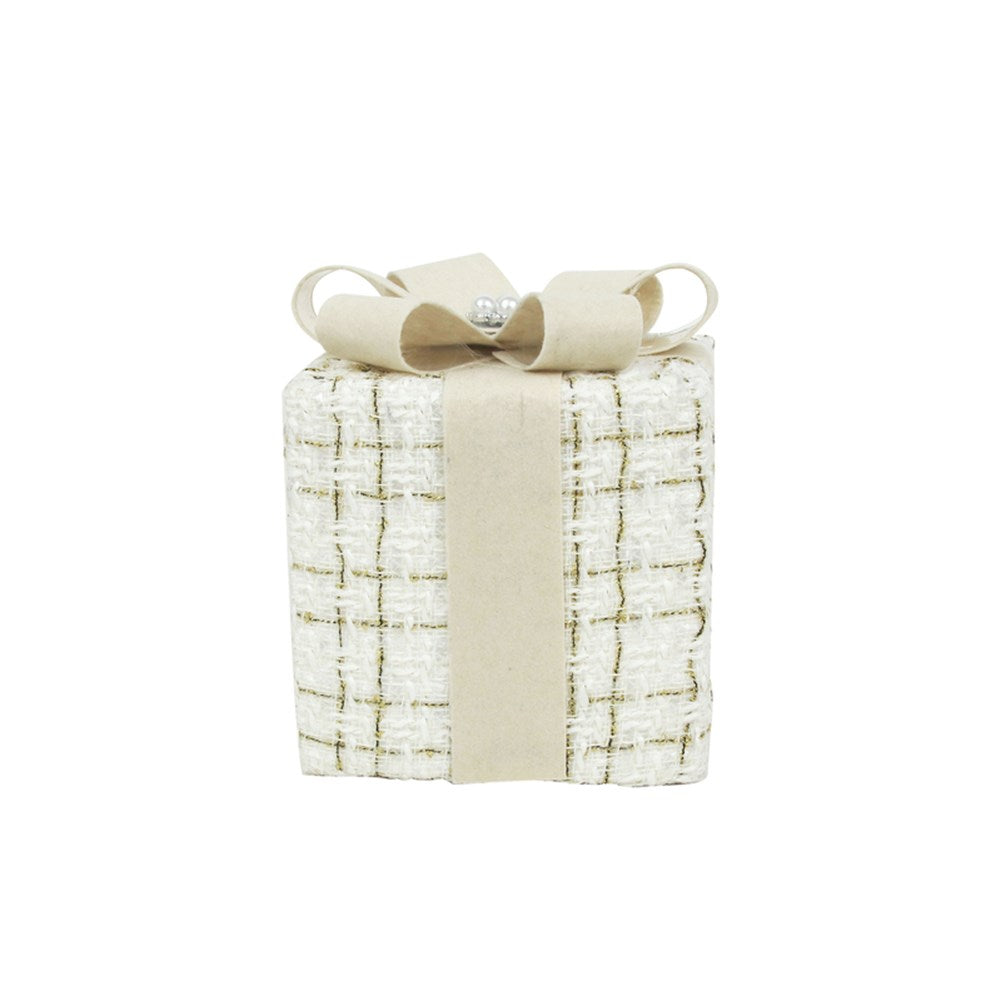 IVORY TWEED GIFT BOX 12X12X15CM