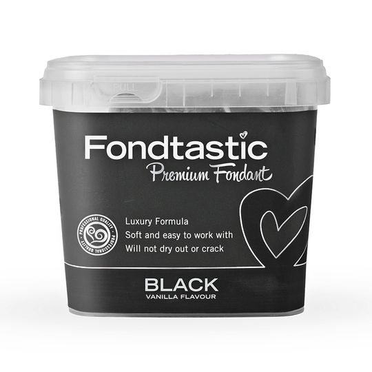 Fondtastic Premium Fondant - Black 1kg