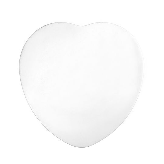 MONDO CAKE BOARD HEART WHITE 12IN
