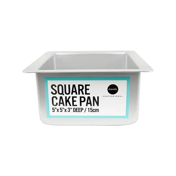 MONDO PRO SQUARE CAKE PAN 5IN/12.5X7.5CM In Stock
