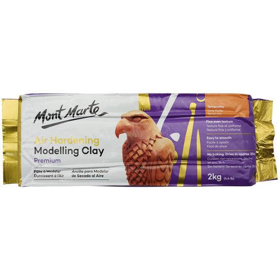 Air Hardening Modelling Clay 2kg - Terracotta
