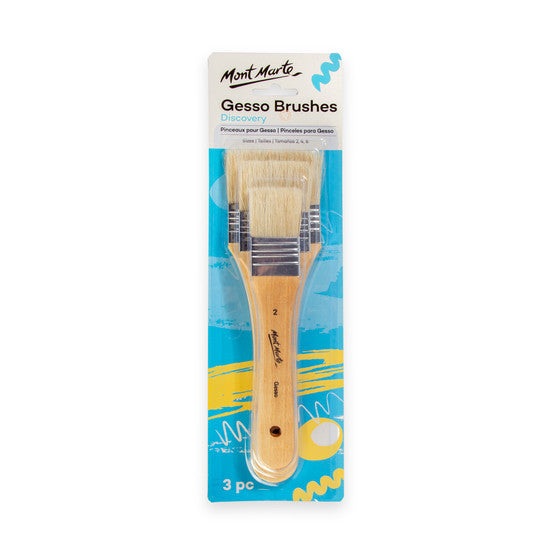 Gesso Brushes 3pc Sizes 2/4/6