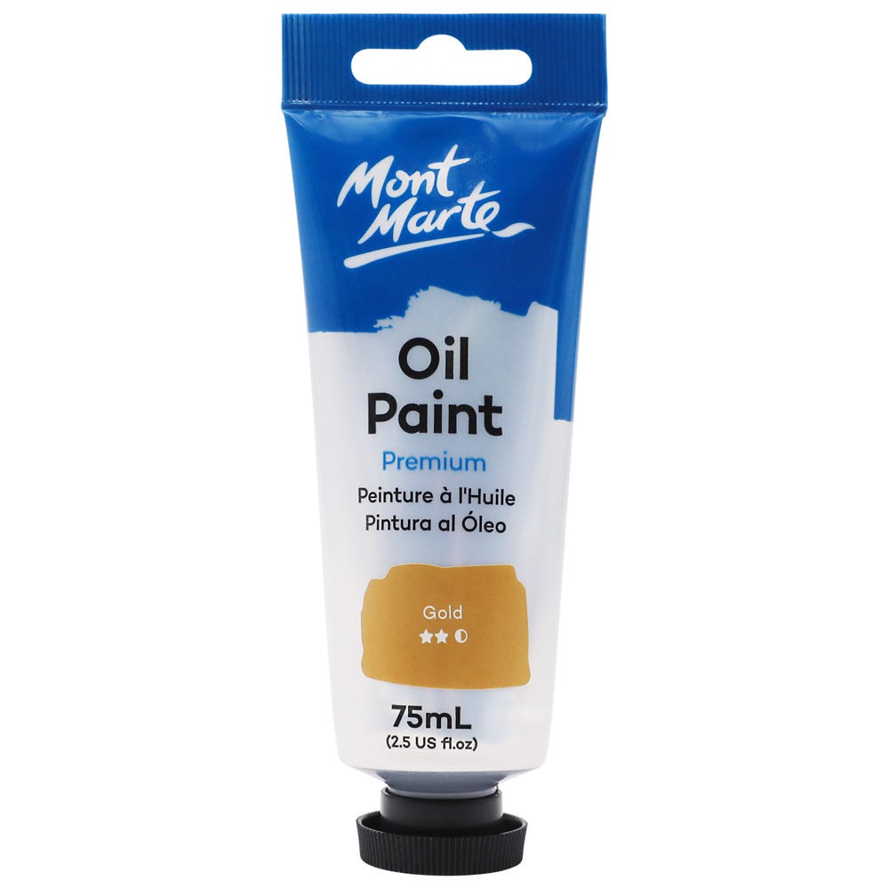 Oil Paint Premium 75ml Tube - Gold