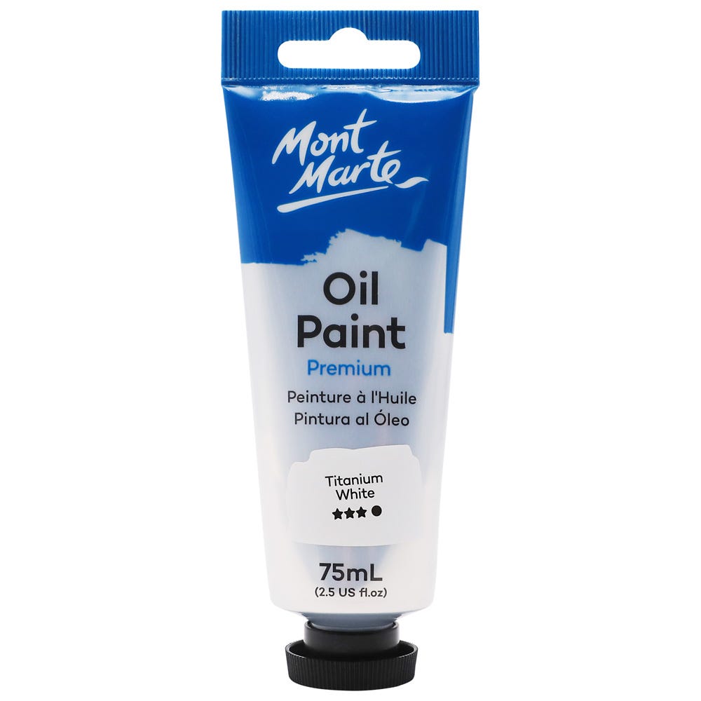 Oil Paint Premium 75ml Tube - Titanium White