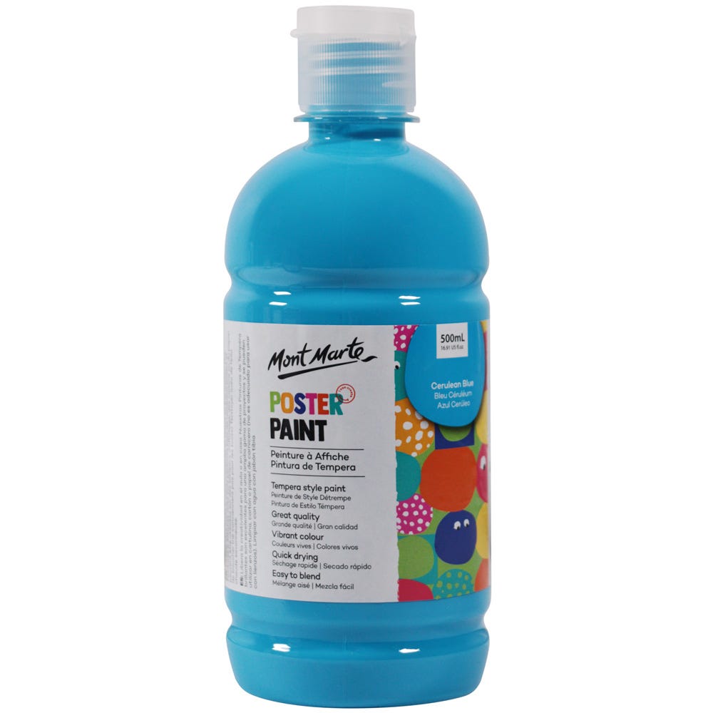 Poster Paint 500ml - Cerulean Blue