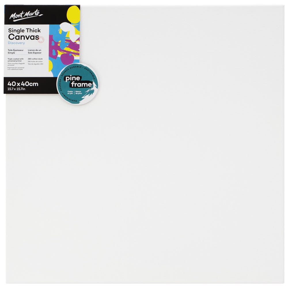 Single Thick Canvas Discovery 40 x 40cm (15.7 x 15.7in)