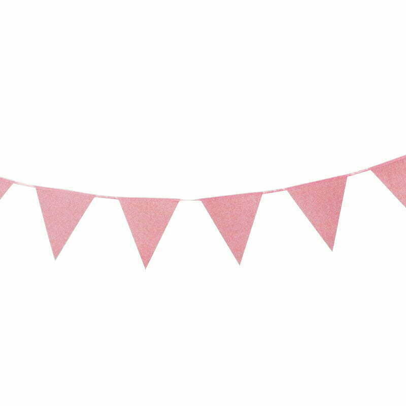 Rose Gold Glitter Bunting
