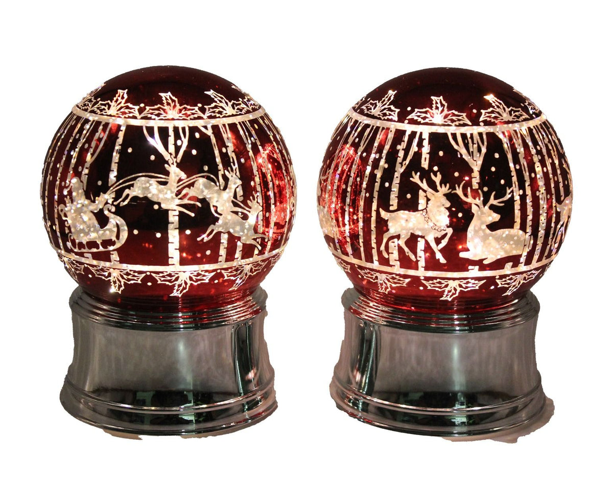 2/A Waterball Sleigh & Deer
