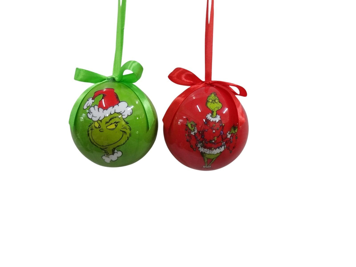 Set Of 6 Grinch Baubles