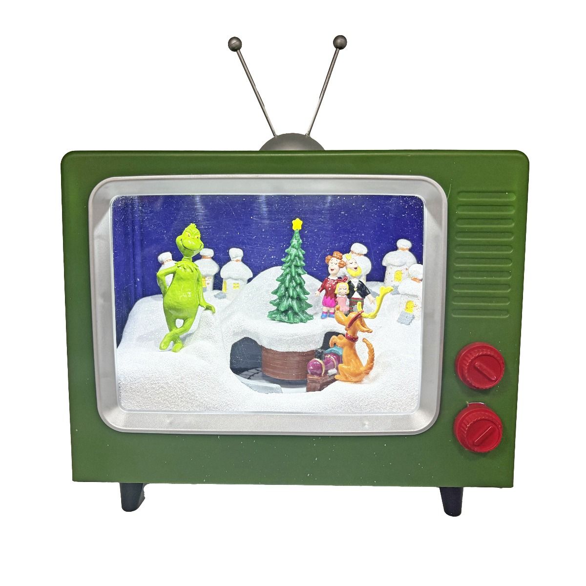 Tabletop Tv Train Scene Grinch