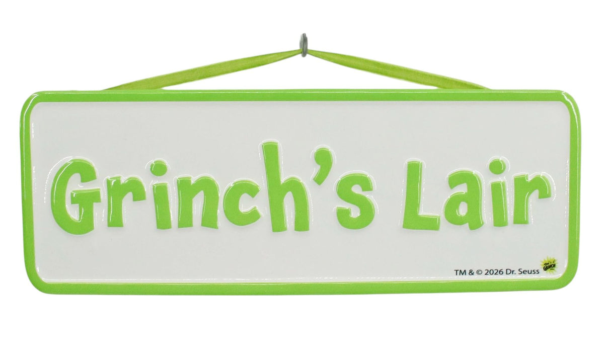 Grinch'S Lair Metal Sign