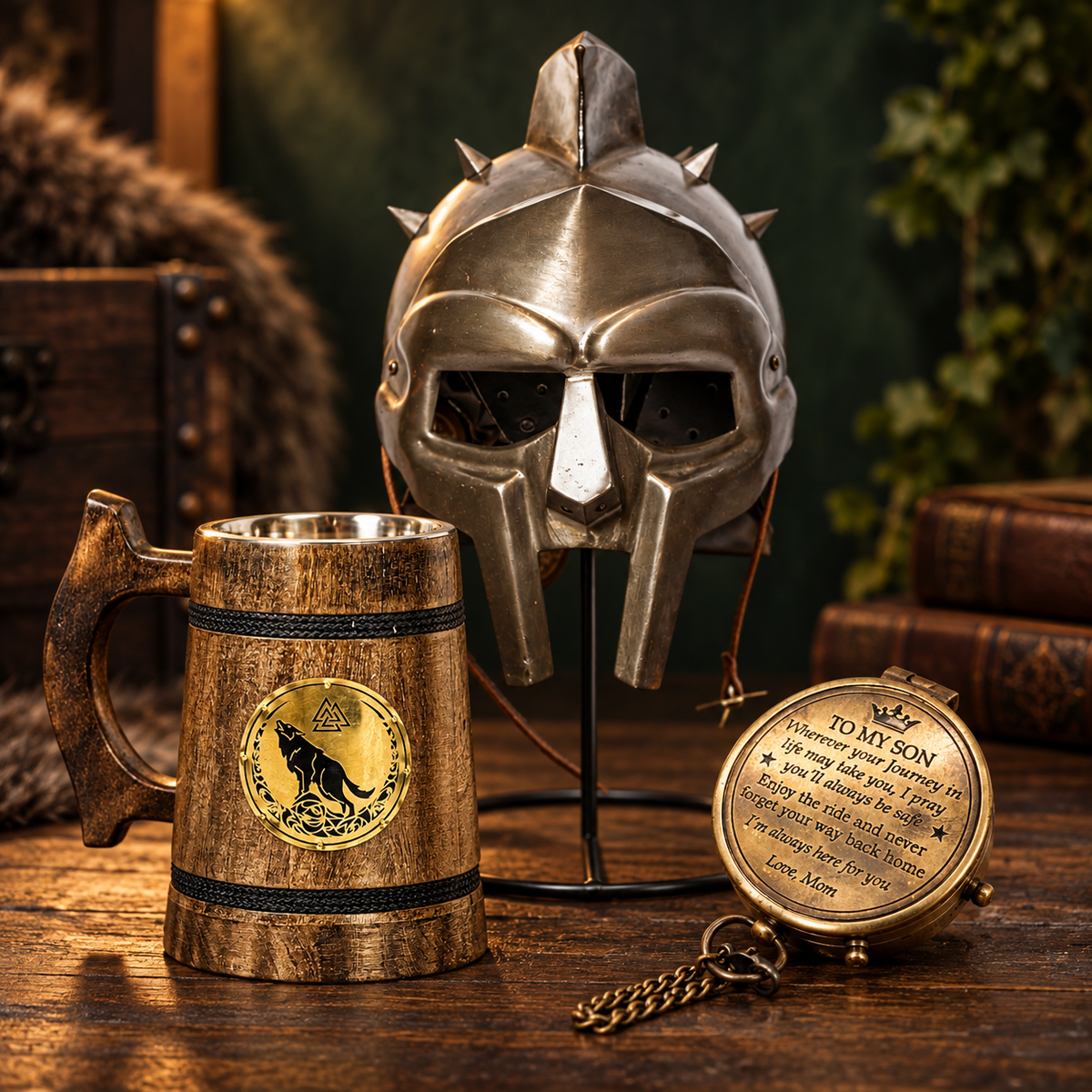 Viking Drinking Mug - Valknut, Viking Symbol of Odin