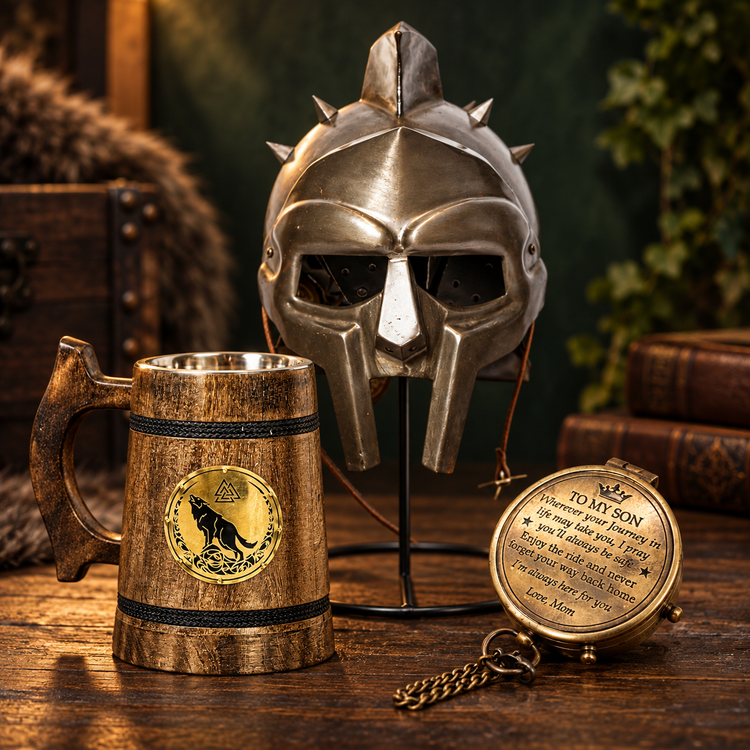 Viking Drinking Mug - Valknut, Viking Symbol of Odin