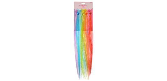 Small Hair Extn W/ Clips Rainbow Colours