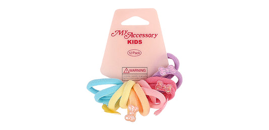 Hair Rings Small With Motifs 12 Pack