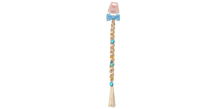 Blonde Plait Hair Extn Frozen Theme