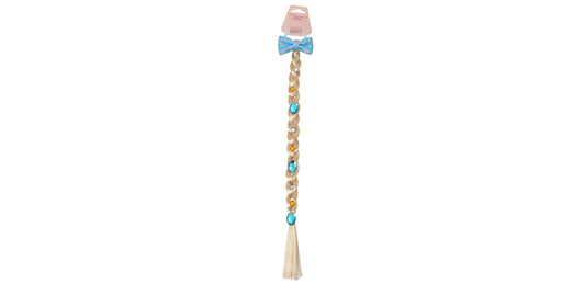 Blonde Plait Hair Extn Frozen Theme