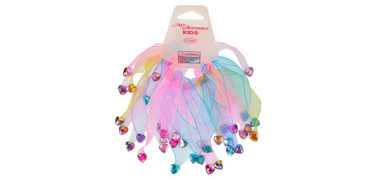 Scrunchie Windmill 02 Pack Paste With Heart Gems