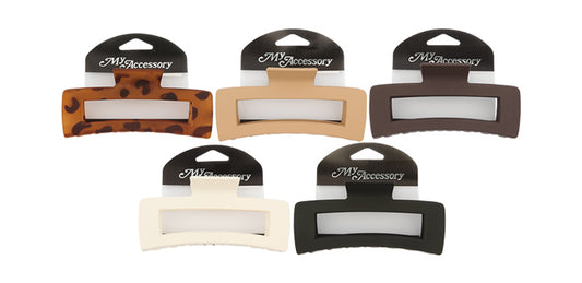 Melrose Clip 01 Pack 12Cm Lrg Rectangle Natural Mix