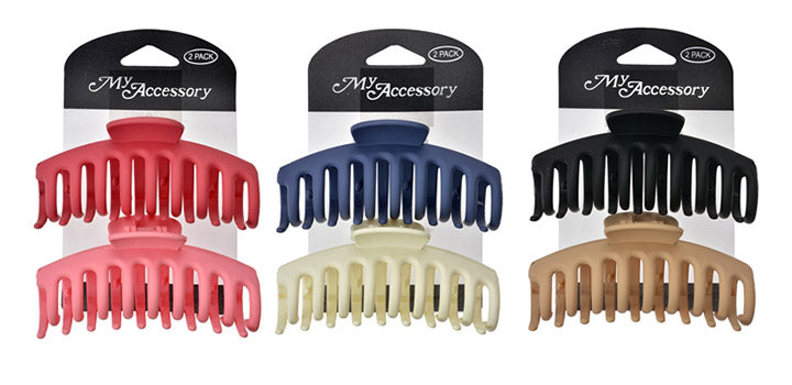 Melrose Clips 02 Pack Barrel Shape - Assorted Colours