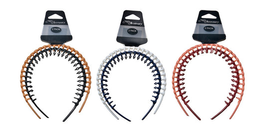 Headband With Sectioning Teeth Assorted 02 Packs
