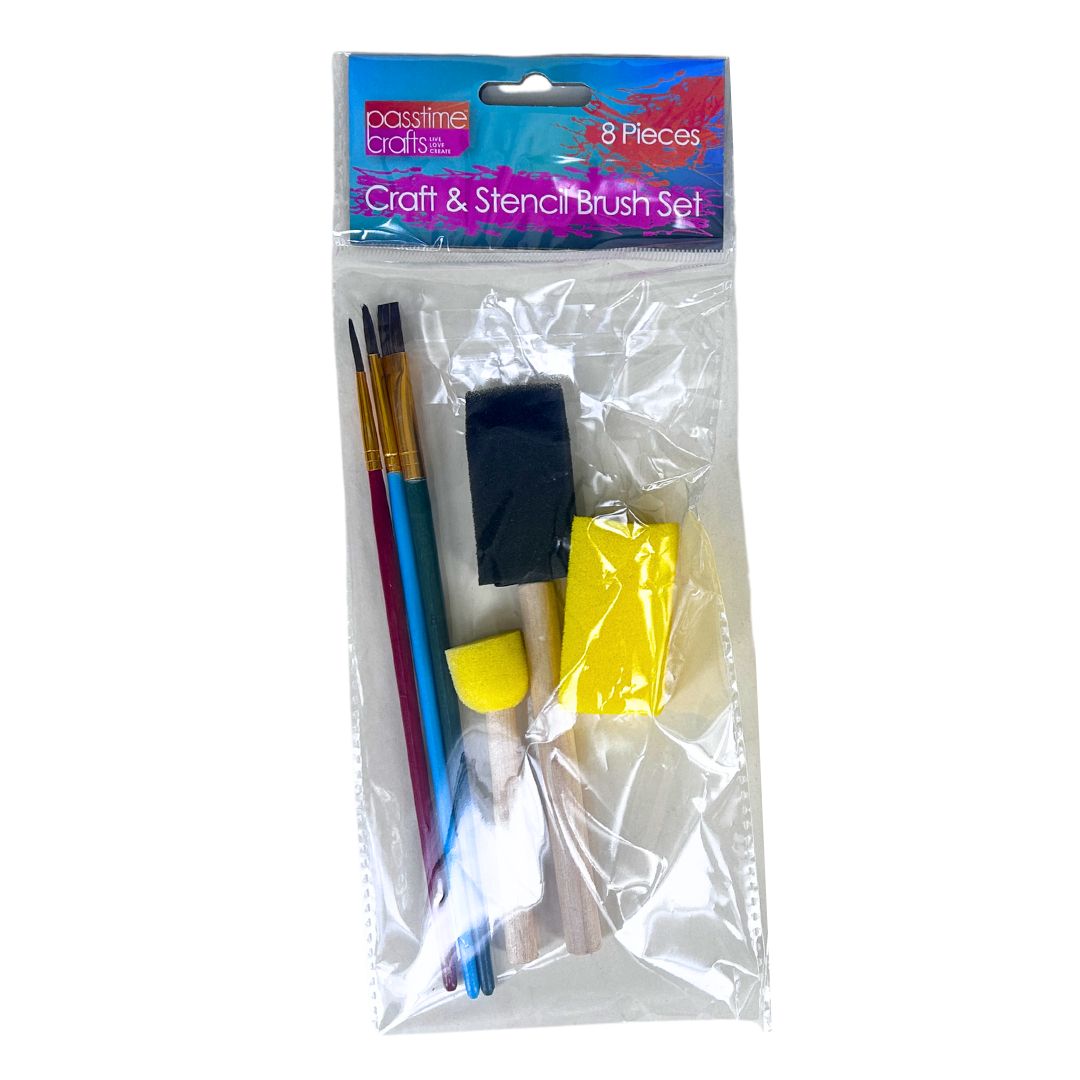 Brush & Sponge Set 8 Piece