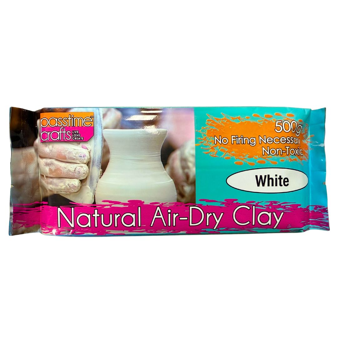 Natural Air-Dry Clay 500g - White