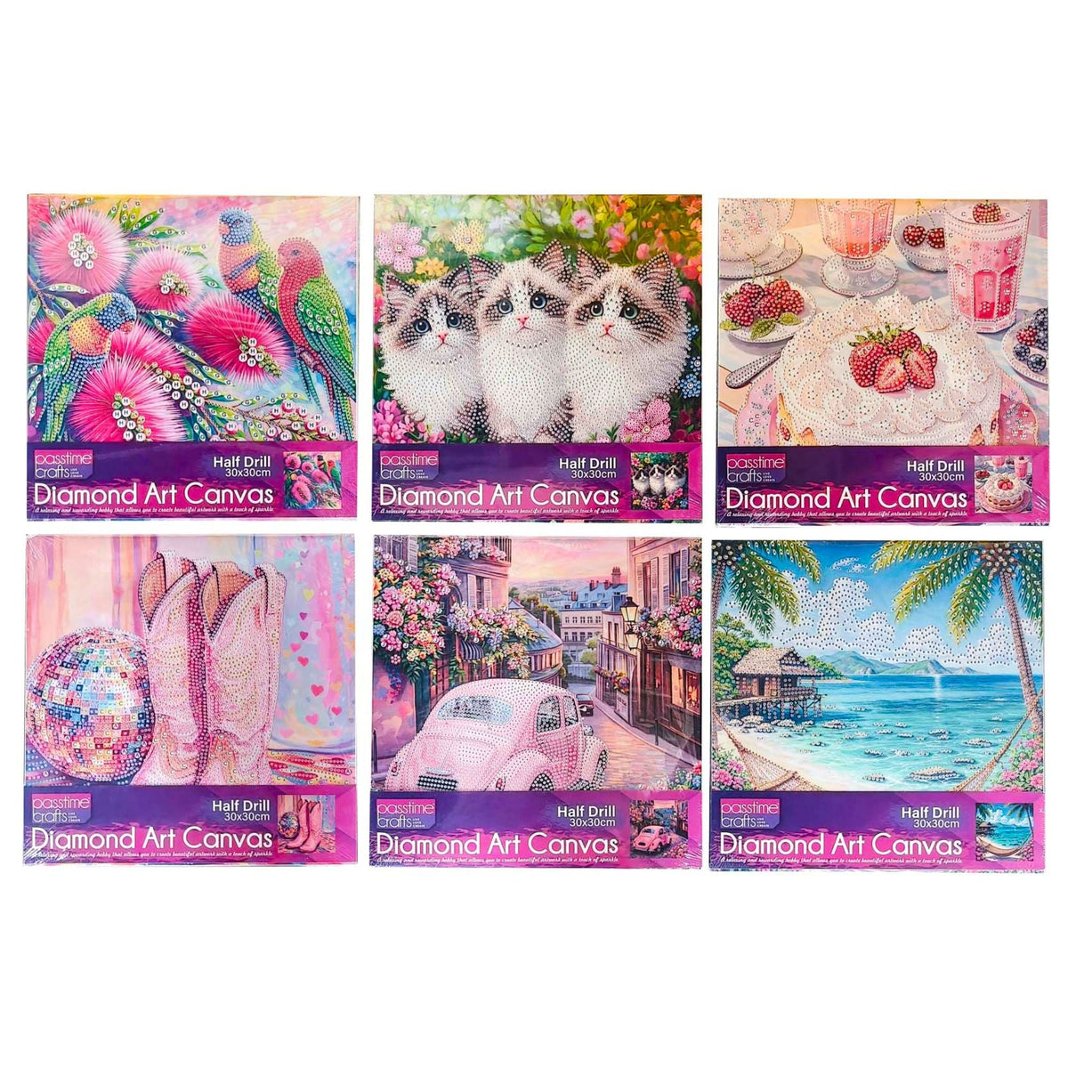 Diamond Art Stretched Canvas - New designs!