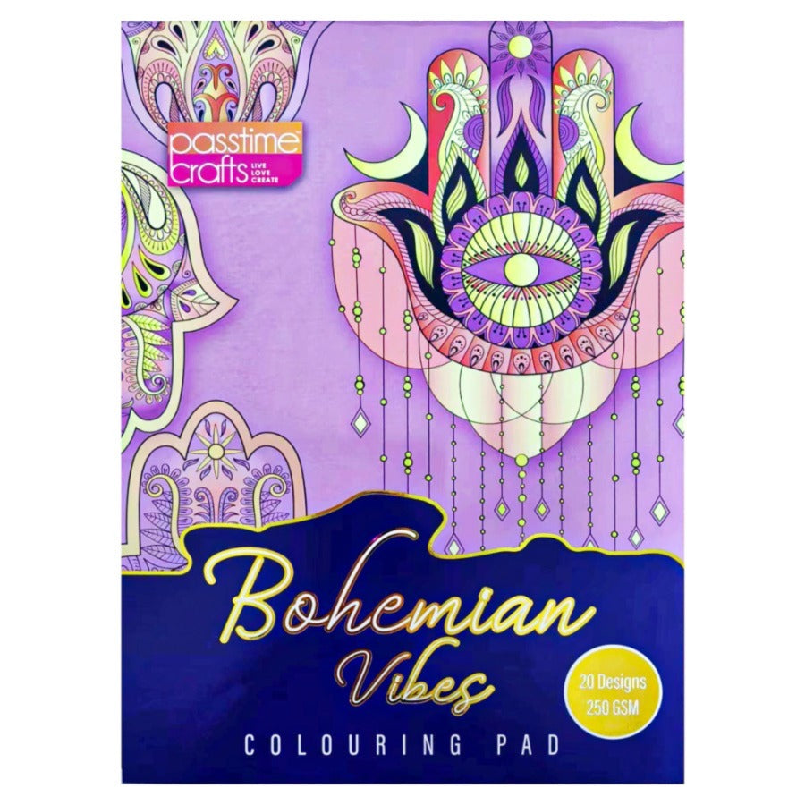 Bohemian Vibes Colouring Book A4